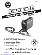 Silverline 200A MMA Inverter Arc Welder Kit Original Instructions Manual