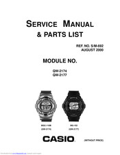 Casio QW-2292 Service Manual And Parts List