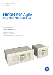 Ge MiCOM P40 Agile Technical Manual