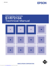 Epson S1R72104 Technical Manual