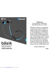 Pom gear wireless online earbuds manual