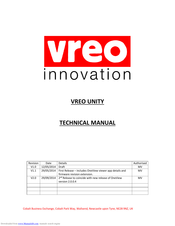 Vreo Innovation Vreo Unity Technical Manual