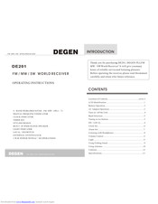 DEGEN DE201 Operating Instructions Manual