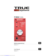 True Systems P-SOLO Ribbon User Manual