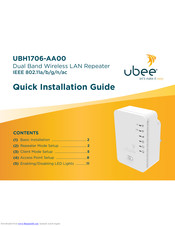 Ubee UBH1706-AA00 Quick Installation Manual