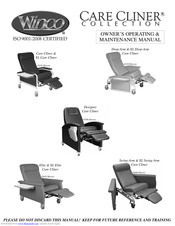 Winco Care Cliner Owners Operating & Maintenance Manual