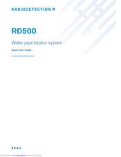Radiodetection RD500 Quick Start Manual