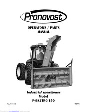 pronovost P-982TRC-150 Operator And Parts Manual