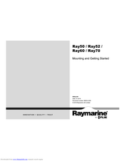 Raymarine ray52 Mounting And Getting Started
