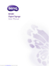 BenQ BH281 User Manual