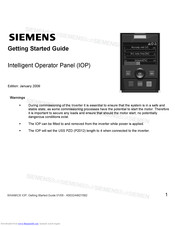 Siemens SINAMICS IOP Getting Started Manual