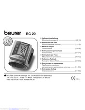 Beurer BC 20 Instructions For Use Manual