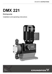 Grundfos DMX 221 Series Installation And Operating Instructions Manual