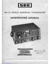 SBE SB-34 Maintenance Manual