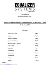 Equalizer Systems Auto Level Installation Manual