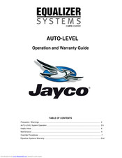 Equalizer Systems AUTO-LEVEL 3103 Operation And Warranty Manual