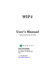 Zultys WIP2 User Manual