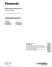 Panasonic CS-RZ25TKR Operating Instructions Manual