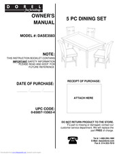 Dorel DASE3583 Owner's Manual
