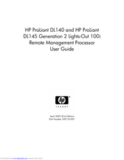 Hp ProLiant DL140 User Manual