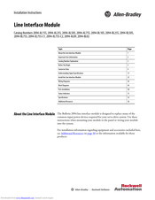 Allen-Bradley 2094-XL75S-C1 Installation Instructions Manual