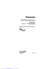 Panasonic TY-ER3D4MA Operating Instructions Manual