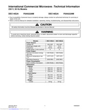 ACP DEC14E2A Technical Information