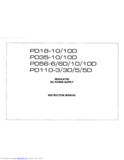 Kenwood PD35-10/10D Instruction Manual