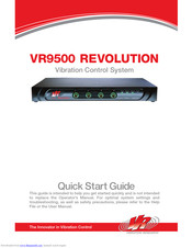 Vibration Research VR9500 Quick Start Manual
