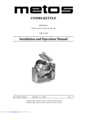 Metos PROVENO S 150 Installation And Operation Manual