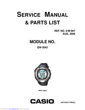 Casio QW-3042 Service Manual