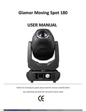 Taurus Glamor Moving Spot 180 User Manual