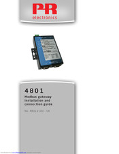 PR Elecronics 4801 Installation And Connection Manual