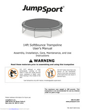 JumpSport 14ft SoftBounce Trampoline User Manual