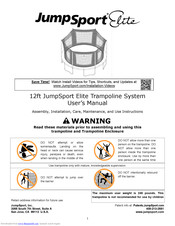 JumpSport Elite 12ft Trampoline System User Manual