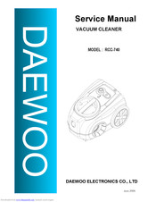 Daewoo RCC-740 Service Manual