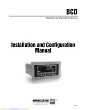 Rice Lake BCD Installation And Configuration Manual