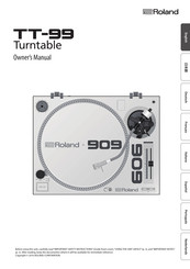 Roland TT-99 Owner's Manual