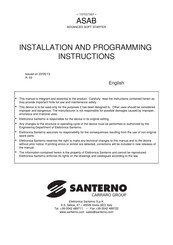 Santerno ASAB Installation And Programming Instructions