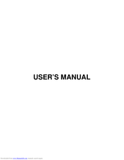 Cube U25GT User Manual