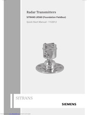 Siemens SITRANS LR560 Quick Start Manual