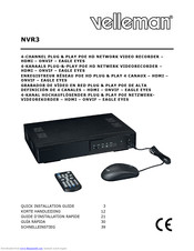 Velleman NVR3 Quick Installation Manual