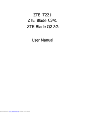 Zte Blade C341 User Manual