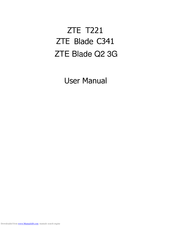 Zte T221 User Manual