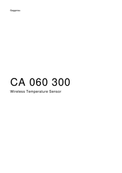 Gaggenau CA 060 300 User Manual