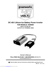 GreenWorks 9300000 Owner's Manual