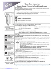 Wilbur Curtis Company ThermoPro Single Service Manual