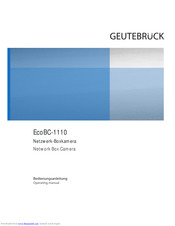 Geutebruck EcoBC-1110 Operating Manual