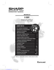 Sharp Carousel R-309Y Operation Manual