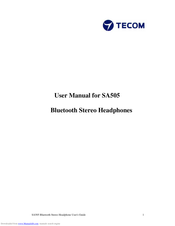 TECOM SA505 User Manual